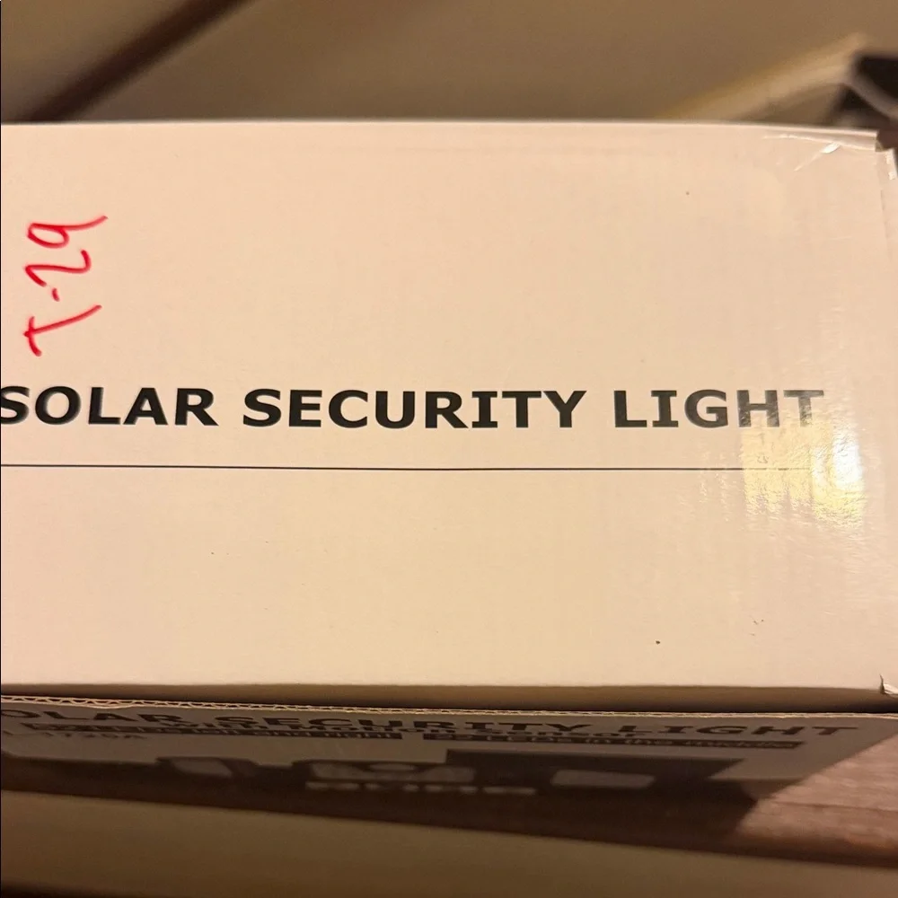 Solar Security Light with Motion Sensor - Black